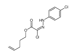 pent-4-enyl 2-chloro-2-[(4-chlorophenyl)hydrazinylidene]acetate Structure