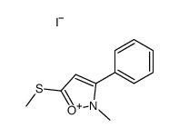 2-methyl-5-methylsulfanyl-3-phenyl-1,2-oxazol-2-ium,iodide结构式
