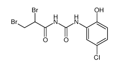 1-(5-Chloro-2-hydroxy-phenyl)-3-(2,3-dibromo-propionyl)-urea Structure