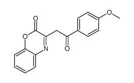 3-[2-(4-methoxyphenyl)-2-oxoethyl]-1,4-benzoxazin-2-one Structure