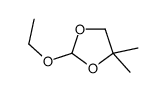 2-ethoxy-4,4-dimethyl-1,3-dioxolane结构式
