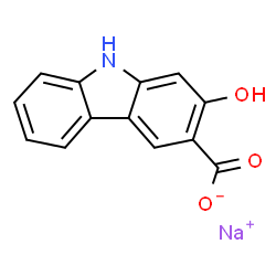 Sodium 2-hydroxy-9H-carbazole-3-carboxylate structure