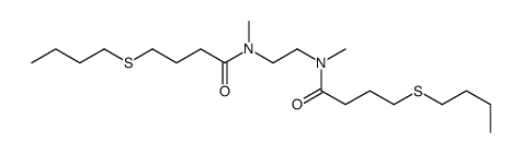 4-butylsulfanyl-N-[2-[4-butylsulfanylbutanoyl(methyl)amino]ethyl]-N-methylbutanamide Structure