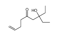 7-ethyl-7-hydroxynon-1-en-5-one结构式