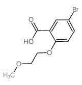 5-Bromo-2-(2-methoxyethoxy)benzoic acid结构式