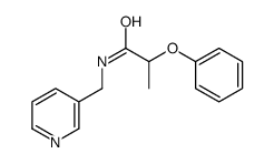 2-phenoxy-N-(pyridin-3-ylmethyl)propanamide Structure