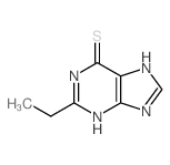 6H-Purine-6-thione,2-ethyl-1,9-dihydro-结构式