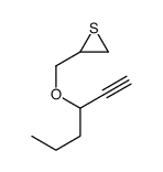 2-(hex-1-yn-3-yloxymethyl)thiirane结构式