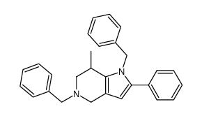 1,5-dibenzyl-7-methyl-2-phenyl-4,5,6,7-tetrahydro-1H-pyrrolo[3,2-c]pyridine结构式