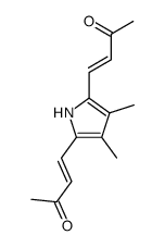 4-[3,4-dimethyl-5-(3-oxobut-1-enyl)-1H-pyrrol-2-yl]but-3-en-2-one Structure