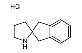 spiro[1,3-dihydroindene-2,2'-pyrrolidine],hydrochloride结构式