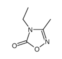 4-ethyl-3-methyl-1,2,4-oxadiazol-5-one结构式