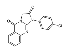 1-(4-chlorophenyl)-3H-imidazo[2,1-b]quinazoline-2,5-dione结构式