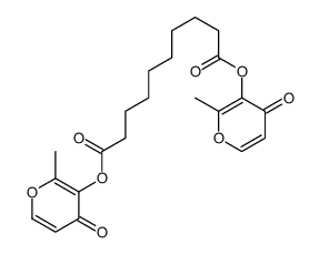 bis(2-methyl-4-oxopyran-3-yl) decanedioate结构式