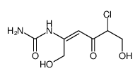 (5-chloro-1,6-dihydroxy-4-oxohex-2-en-2-yl)urea结构式