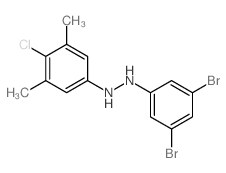 2-(4-chloro-3,5-dimethyl-phenyl)-1-(3,5-dibromophenyl)hydrazine picture