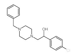 1-Piperazineethanol, a-(4-chlorophenyl)-4-(phenylmethyl)- Structure