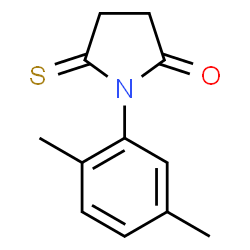 2-Pyrrolidinone,1-(2,5-dimethylphenyl)-5-thioxo-,(1R)- (9CI)结构式