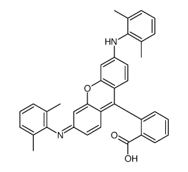 9-(2-carboxylatophenyl)-3,6-bis[(2,6-dimethylphenyl)amino]xanthylium结构式