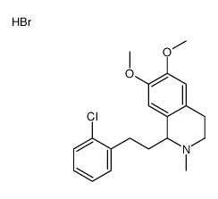 1-[2-(2-chlorophenyl)ethyl]-6,7-dimethoxy-2-methyl-1,2,3,4-tetrahydroisoquinolin-2-ium,bromide结构式