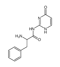 phenylalanine 4-oxo-1,4-dihydro-pyrimidin-2-ylamide结构式