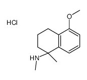 (5-methoxy-1-methyl-3,4-dihydro-2H-naphthalen-1-yl)-methylazanium,chloride结构式