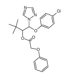 phenoxyacetic acid 1-[(4-chloro-phenoxy)-[1,2,4]triazol-1-yl-methyl]-2,2-dimethyl-propyl ester Structure