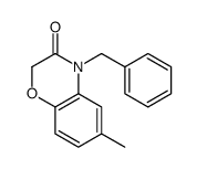4-benzyl-6-methyl-1,4-benzoxazin-3-one结构式