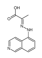 2-(isoquinolin-5-ylhydrazinylidene)propanoic acid Structure