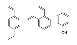 1,2-bis(ethenyl)benzene,1-ethenyl-4-ethylbenzene,4-methylphenol Structure