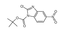 tert-butyl 2-chloro-5-nitro-1H-benzo[d]imidazole-1-carboxylate Structure