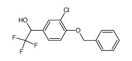 1-(4-benzyloxy-3-chlorophenyl)-2,2,2-trifluoroethanol结构式