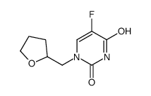 5-fluoro-1-(oxolan-2-ylmethyl)pyrimidine-2,4-dione结构式