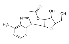 [(2R,3R,4R,5R)-2-(6-aminopurin-9-yl)-4-hydroxy-5-(hydroxymethyl)oxolan-3-yl] acetate Structure