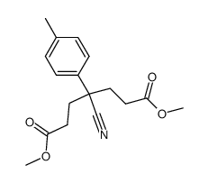 4-Cyano-4-(p-tolyl)-pimelinsaeuredimethylester Structure