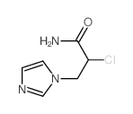 2-chloro-3-imidazol-1-yl-propanamide结构式