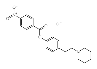 [4-[2-(1-piperidyl)ethyl]phenyl] 4-nitrobenzoate Structure