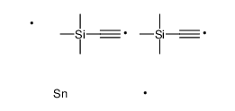 2-[dimethyl(2-trimethylsilylethynyl)stannyl]ethynyl-trimethylsilane Structure