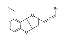 (2S,3aR,8bR)-2-(3-bromopropa-1,2-dienyl)-8-ethyl-2,3,3a,8b-tetrahydrofuro[3,2-b][1]benzofuran Structure