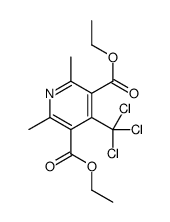 diethyl 2,6-dimethyl-4-(trichloromethyl)pyridine-3,5-dicarboxylate Structure