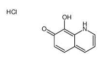 8-hydroxy-1H-quinolin-7-one,hydrochloride结构式