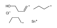 4-[dibutyl(chloro)stannyl]but-3-en-1-ol结构式