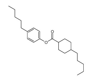 (4-pentylphenyl) 4-pentylcyclohexane-1-carboxylate Structure