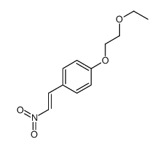 1-(2-ethoxyethoxy)-4-(2-nitroethenyl)benzene结构式