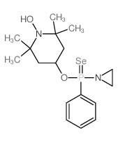 aziridin-1-yl-[(1-hydroxy-2,2,6,6-tetramethyl-4-piperidyl)oxy]-phenyl-selanylidene-phosphorane结构式