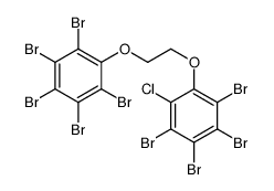 pentabromo-beta-(tetrabromochlorophenoxy)phenetole Structure