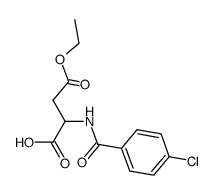 N-(4-chlorobenzoyl)aspartic acid β-ethyl ester结构式