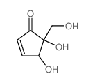 2-Cyclopenten-1-one,4,5-dihydroxy-5-(hydroxymethyl)-, (4R,5R)-rel-结构式