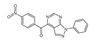 (4-nitrophenyl)-(1-phenylpyrazolo[3,4-d]pyrimidin-4-yl)methanone Structure