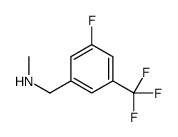 1-[3-fluoro-5-(trifluoromethyl)phenyl]-N-methylmethanamine structure